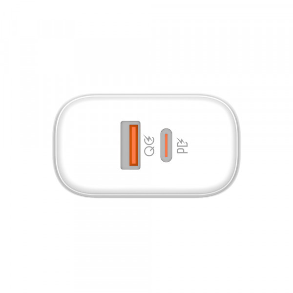 Фото - Сетевое зарядное устройство Colorway Power Delivery Port PPS USB (Type-C PD + USB QC3.0) (45W) White (CW-CHS042PD-WT)