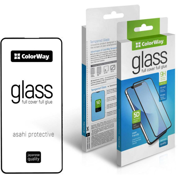 Фото - Защитное стекло для смартфона Colorway 9H FC glue for Apple iPhone 16 Plus Black (CW-GSFGAI16PL-BK)
