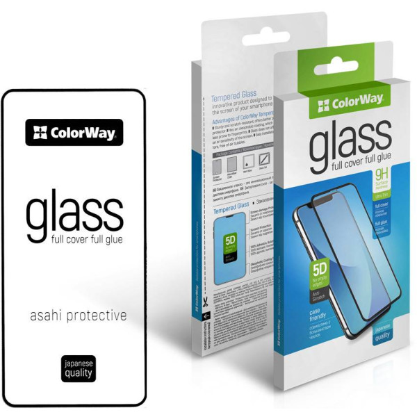 Фото - Защитное стекло для смартфона Colorway 9H FC glue for Oppo Reno13 F Black (CW-GSFGOR13F-BK)