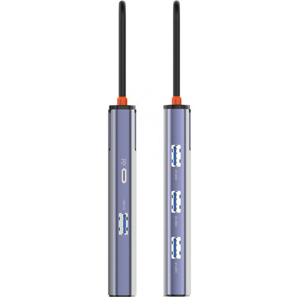 Фото - Хаб USB Colorway USB-C 6-в-1 Type C PD 100W/USB3.0х3/USB2.0/RJ45 (CW-HUB03)