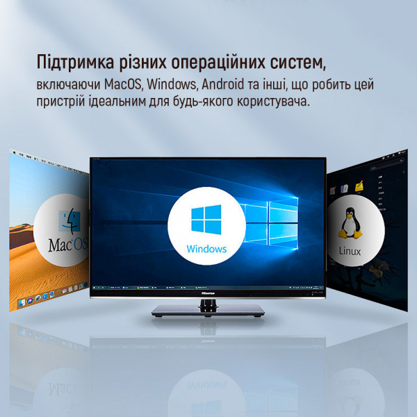 Фото - Хаб USB Colorway USB-C 6-в-1 Type C PD 100W/USB3.0х3/USB2.0/RJ45 (CW-HUB03)