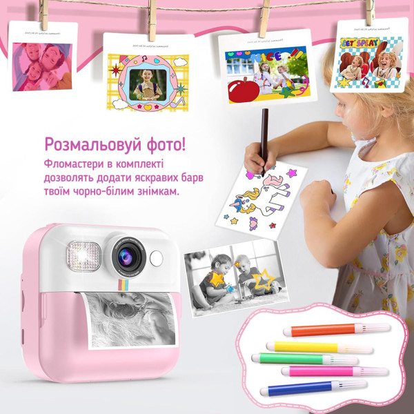 Фото - Фотокамера моментальной печати Colorway CW-PHP01P Pink