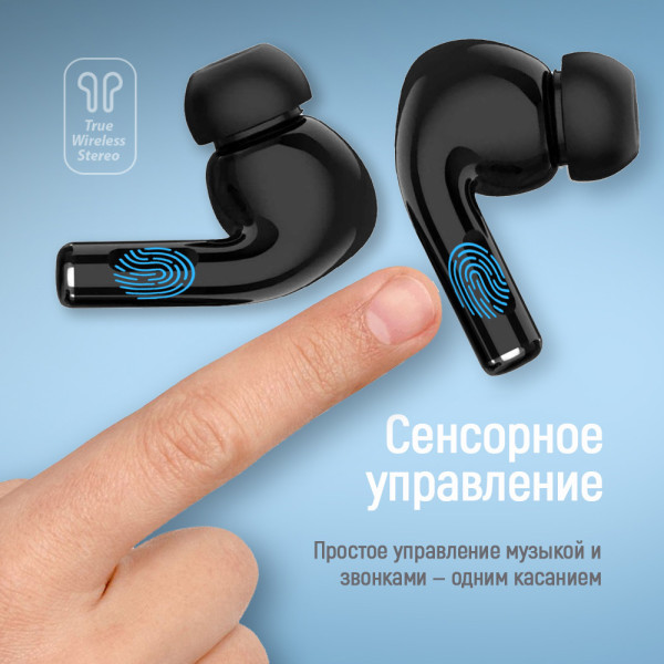 Фото - Наушники вкладыши беспроводные TWS Colorway Slim TWS-5 Earbuds Black (CW-TWS5BK)