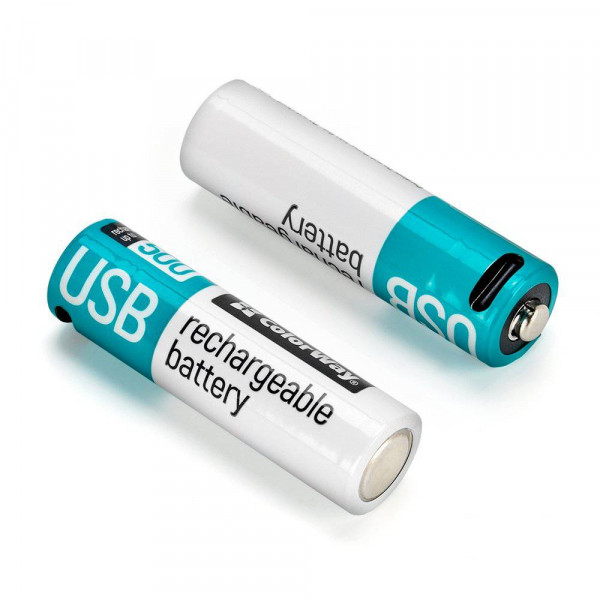 Фото - Аккумулятор тип AA Colorway USB-С 2200 мАЧ 1.5В 2 шт. (CW-UBAA-10)