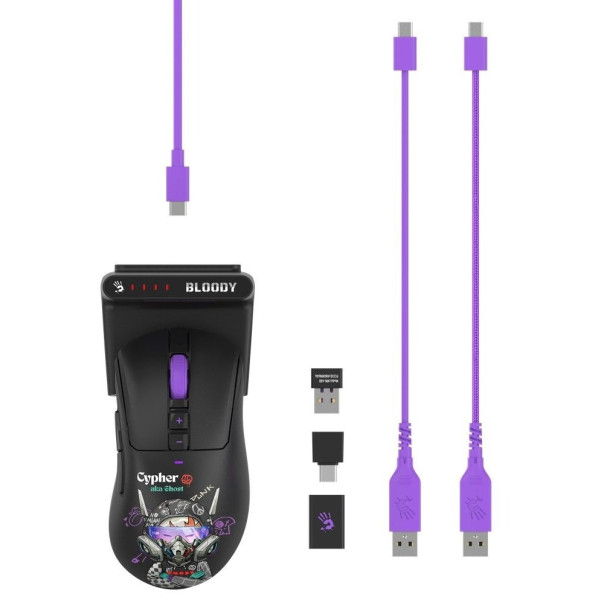 Фото - Мышь беспроводная игровая Bloody R73 Ultra Duo (Cypher Ghost)