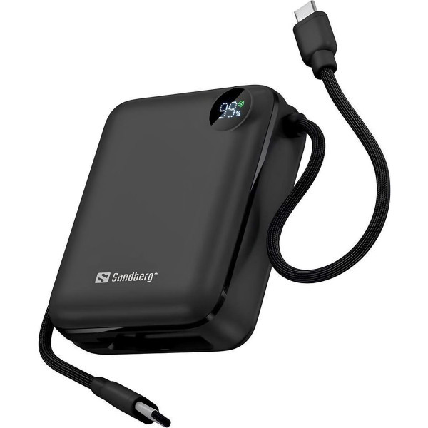 Фото - Батарея мобильная Sandberg 10000mAh 20W PD,QC3.0, USB-C In/Out, with 2 cables USB-C (421-26)