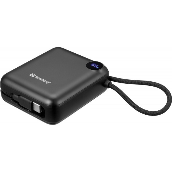 Фото - Батарея мобильная Sandberg 10000mAh 20W PD,QC3.0, USB-C In/Out, with 2 cables USB-C (421-26)