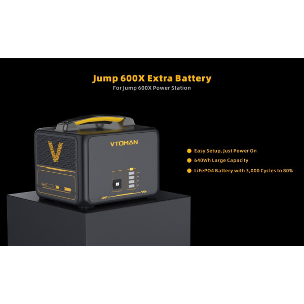 Фото - Дополнительная батарея для зарядной станции Vtoman Jump 600X PB-23 640Wh