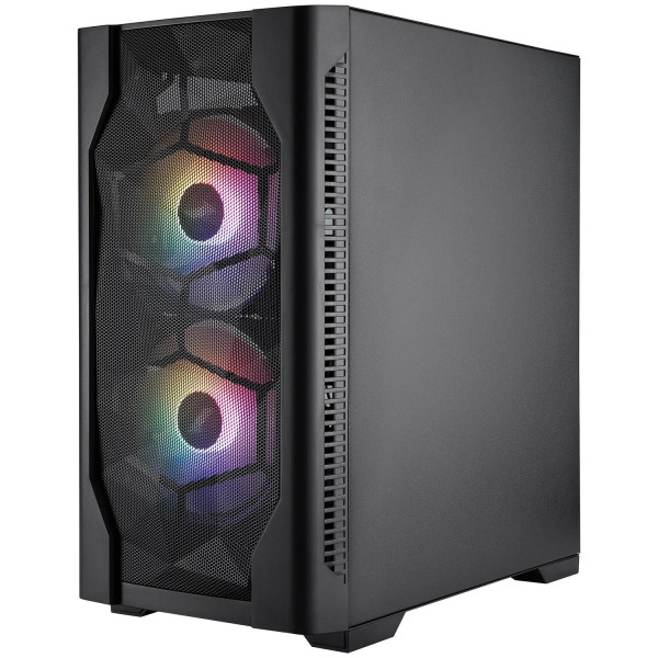 Фото - Корпус 1stPlayer D4-M-BK-2F1P-1F1 Black