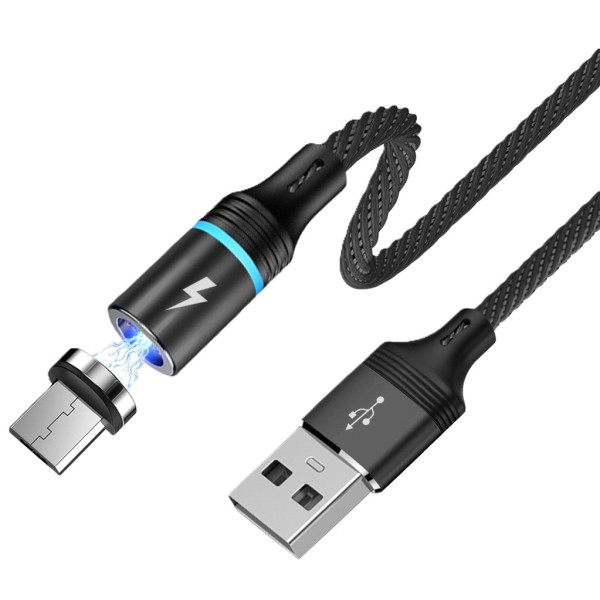 Фото - Кабель Profit QY-82 Magnetic Micro USB 1m 2,4A Black (000001369)