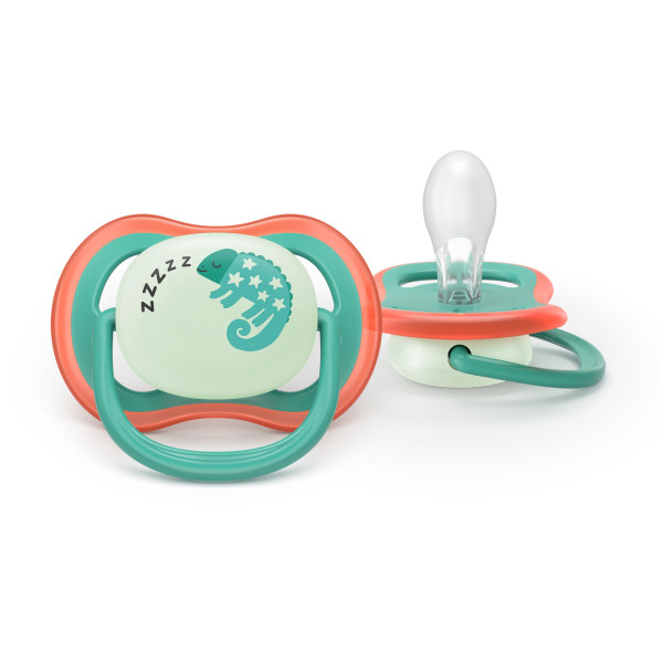 Фото - Ортодонтическая пустышка Philips Avent Ultra Air Ночная, 6-18 мес. (SCF376/28)