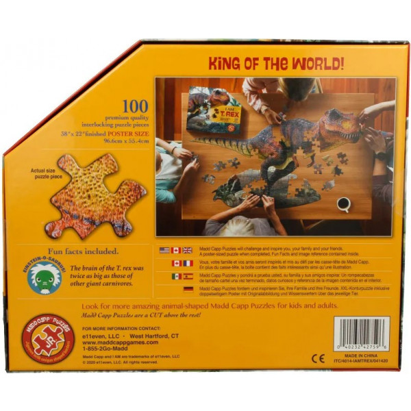 Фото - Пазлы (5-7 лет) I AM Динозавр Тираннозавр 100 шт. (4014)