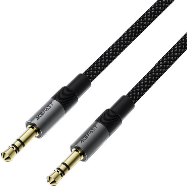 Фото - Кабель 3.5 мм - 3.5 мм AceFast AUX Audio TRS M/M 1м J10 Black (6974316285267)