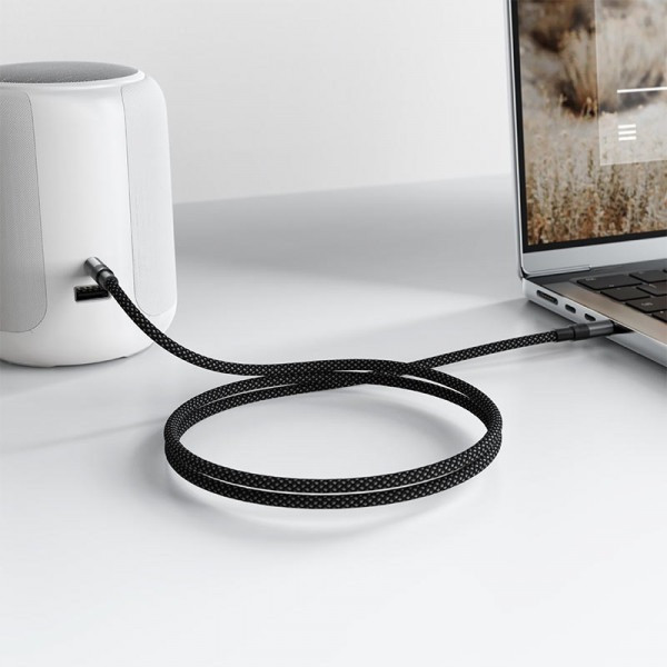 Фото - Кабель 3.5 мм - 3.5 мм AceFast AUX Audio TRS M/M 1м J10 Black (6974316285267)