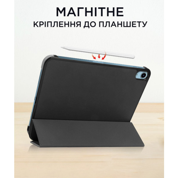 Фото - Чехол для планшета AIRON Premium for iPad 10.9 10th 2022 с защитной пленкой и салфеткой Black (4822352781146)