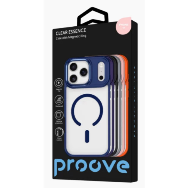 Фото - Чехол для смартфона Proove Clear Essence Case with Magnetic Ring iPhone 17 Pink Sand (PCCEIP170028)