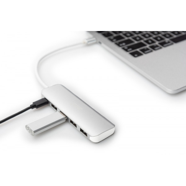 Фото - Хаб USB Digitus USB Type-C 4xUSB 3.0 (DA-70242-1)