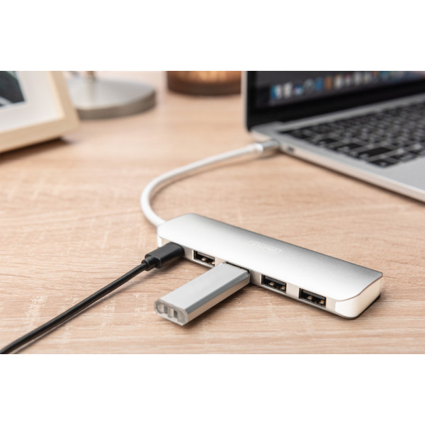 Фото - Хаб USB Digitus USB Type-C 4xUSB 3.0 (DA-70242-1)