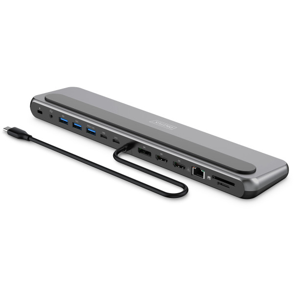 Фото - Док-станция Digitus USB-C > 2xHDMI/1xDP/3xUSB-A/USB-C/RJ54/PD/Audio (DA-70919)
