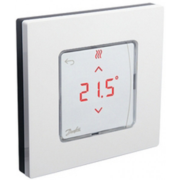 Фото - Терморегулятор Danfoss Icon Display 230V On-wall White (088U1015)