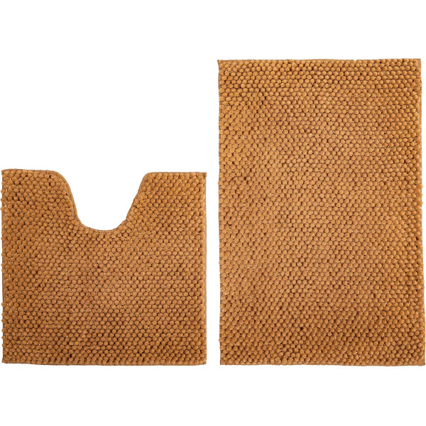 Фото - Коврик для ванной комнаты DarianA Ананас 50х80+55х50 см Песочный (1000007478)