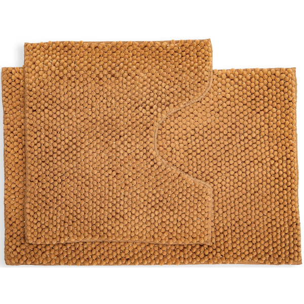 Фото - Коврик для ванной комнаты DarianA Ананас 50х80+55х50 см Песочный (1000007478)