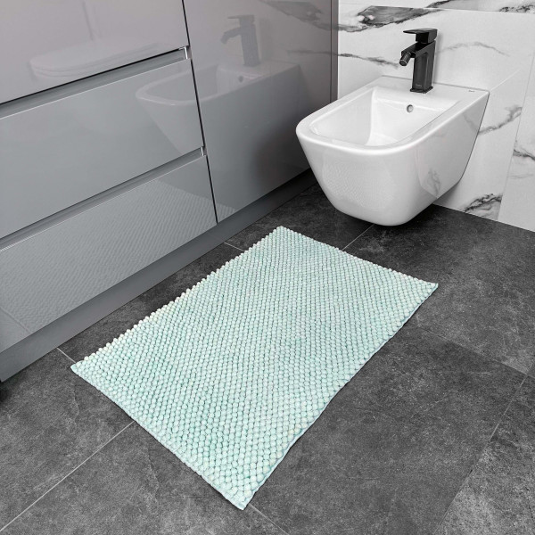 Фото - Коврик для ванной комнаты DarianA Ананас 55х80 см Ледяной зеленый (1000009093)