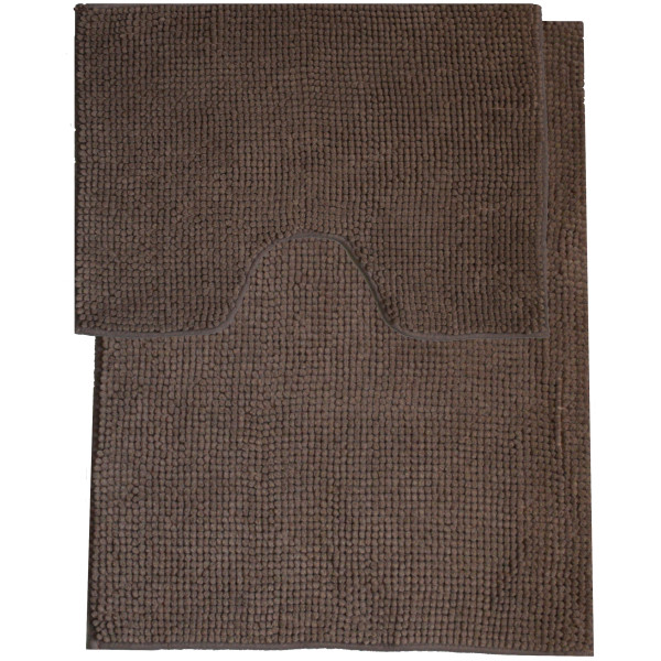 Фото - Коврик для ванной комнаты DarianA Standard 60х50+60х90 см Коричневый (1000009337)