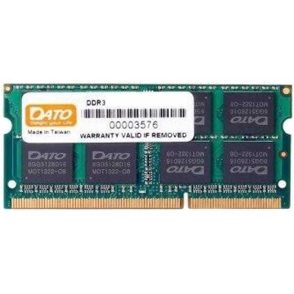 Фото - Уценка - Память DDR Dato SO-DIMM 4GB/1600 DDR3 (DT4G3DSDLD16)