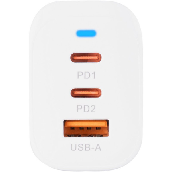 Фото - Сетевое зарядное устройство Gelius Elevaro GP-HC065 65W USB+2Type-C QC/PD/PPS White (100784)