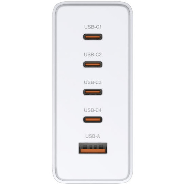 Фото - Сетевое зарядное устройство D-Link 240Вт GaN 4хUSB-С 1xUSB-A White (DCF-241)