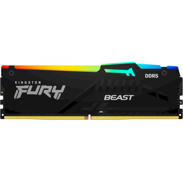 Фото - Память DDR Kingston Fury Beast RGB DDR5-5200 128Gb (4x32Gb) CL40-40-40 1.25V XMP (KF552C40BBAK4-128)