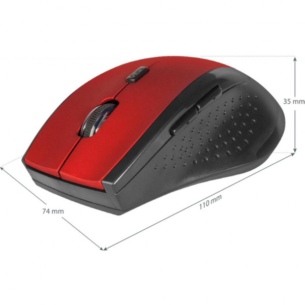 Фото - Мышь беспроводная Defender Accura MM-365 Red (52367)