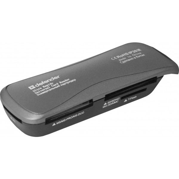 Фото - Кардридер Defender Ultra Rapido USB 2.0 Black (83261)