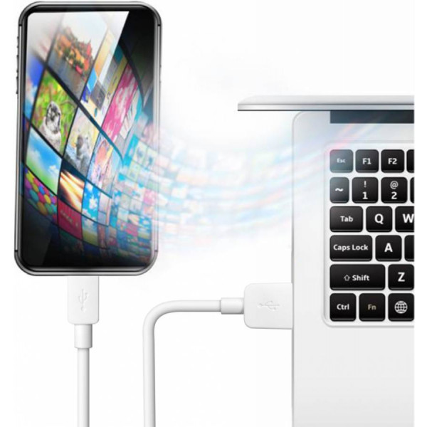 Фото - Кабель Defender USB08-01M USB AM-micro BM 1m White (87497)