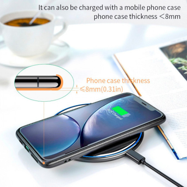 Фото - Беспроводное зарядное устройство Essager Desktop QI Magnetic Wireless Phone Charger 15W Black (EWXZMX-JMB01)