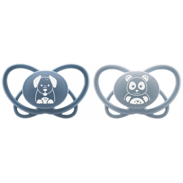 Фото - Ортодонтическая пустышка NIP Моя бабочка Синяя 2 шт. (38603-51) Фото - Ортодонтическая пустышка NIP Моя бабочка Синяя 2 шт. (38603-51)