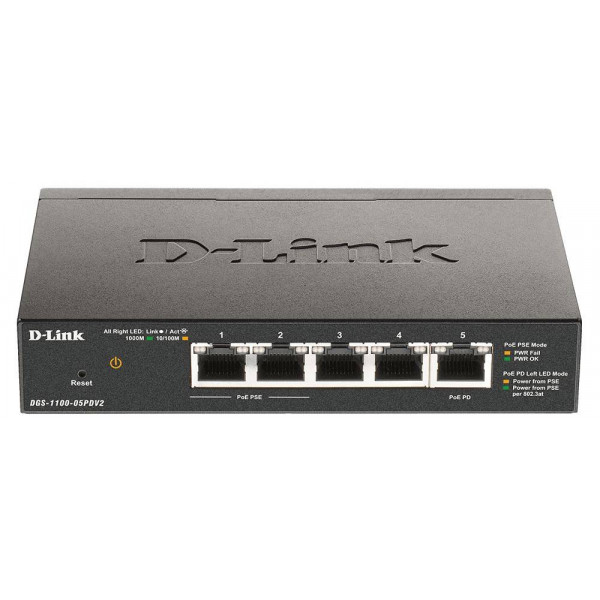 Фото - Коммутатор локальной сети (Switch) D-Link DGS-1100-05PDV2