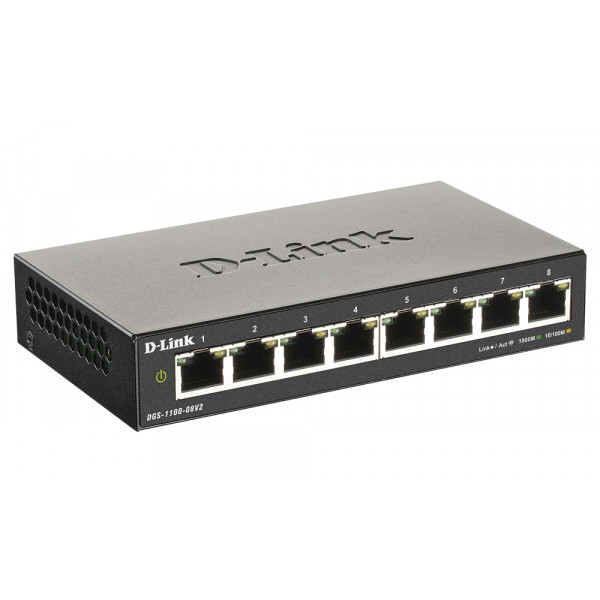 Фото - Коммутатор локальной сети (Switch) D-Link DGS-1100-08V2/E
