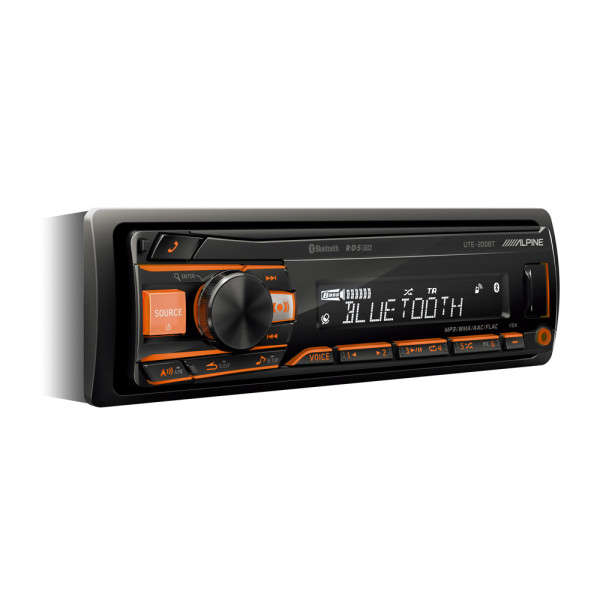 Фото - Авторесивер 1DIN Alpine UTE-200BT Digital Media Receiver