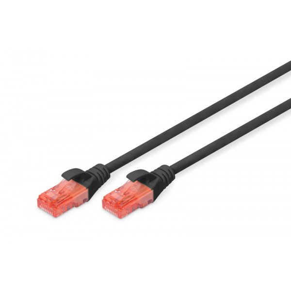Фото - Кабель патч-корд Digitus CAT 6 UTP 0.5 м Black (DK-1617-005/BL)