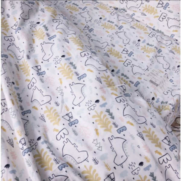 Фото - Простынь двуспальная MirSon Фланель 011 Dino 180x190 см (2200009654916)