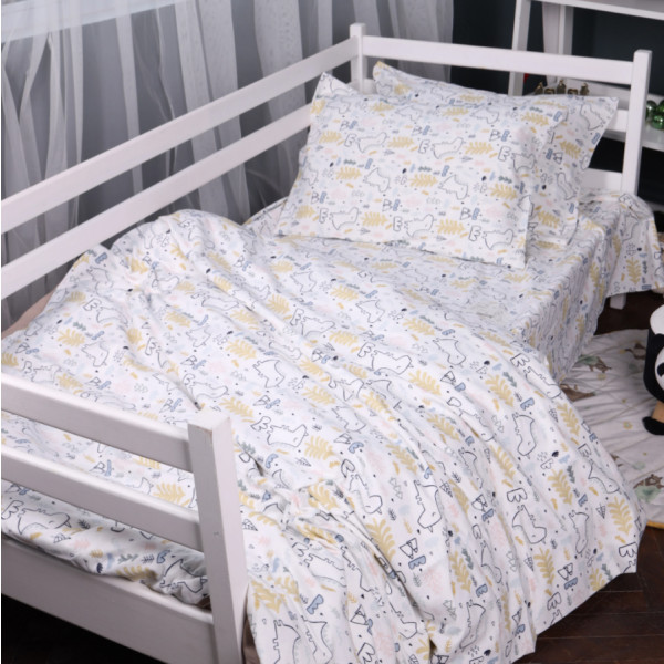 Фото - Простынь двуспальная MirSon Фланель 011 Dino 180x190 см (2200009654916)