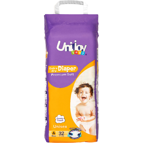 Фото - Одноразовые подгузники Unijoy Soft Diapers L 9-14 кг 32 шт. (6998526216194)