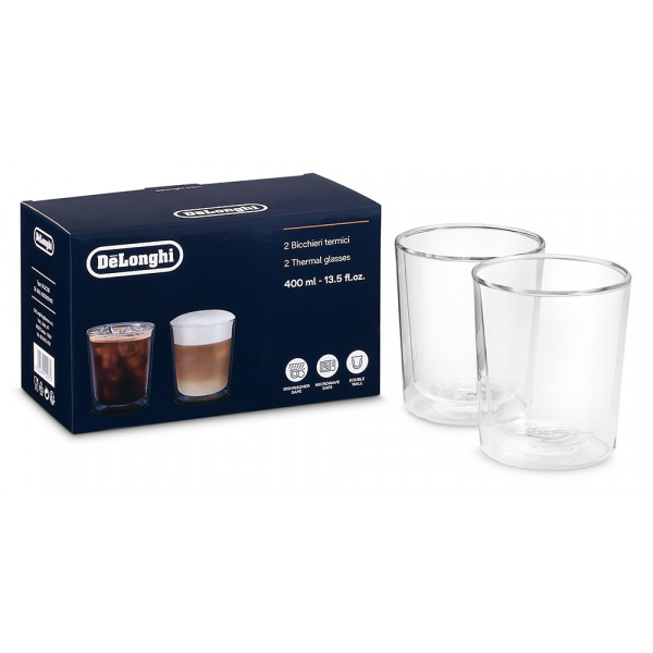 Фото - Уценка - Набор стаканов с двойными стенками Delonghi DLSC318 2 шт. 400 мл