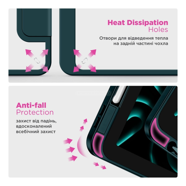 Фото - Чехол для планшета Armorstandart Y-Type PEN for Samsung Galaxy Tab A9+ Pine Green (ARM85503)