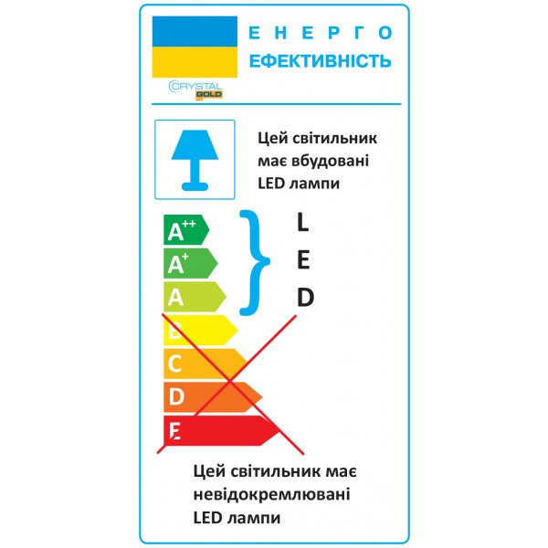 Фото - Светодиодный светильник Crystal Gold 24W Koral (DNL-033)