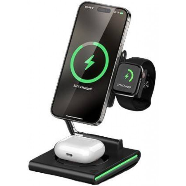 Фото - Беспроводное зарядное устройство Maxco 3in1 15W Wireless Charger (MW07)
