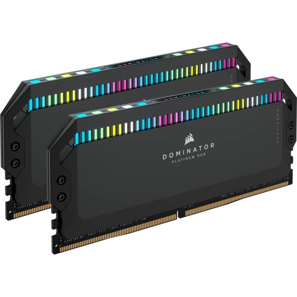 Фото - Память DDR Corsair Dominator Platinum RGB Black DDR5 2x32GB/6400 (CMT64GX5M2B6400C32)