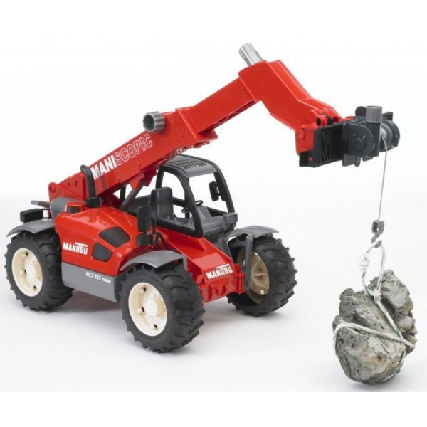 Фото - Наземная строительная техника BRUDER Дорожный погрузчик с телескопической стрелой MLT 633 (02125)